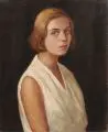 Brustbild einer jungen Dame. Wohl 1920er Jahre by Lena Mahrholz-Paczki, Öl auf Leinwand, sold Mar 2019