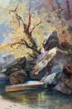 Ernst Erwin Oehme, Herbstliche Partie im Rabenauer Grund bei Dresden. Wohl um 1890