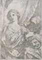Giovanni Andrea Sirani, Judith mit dem Haupt des Holofernes, 1600-1640, Radierung auf Bütten nach einem Gemälde von Guido Reni
