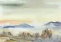 Georg Hermann Gelbke, Landschaft im Nebel/Winterlandschaft