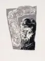 Gudrun Brüne, Für Stephan Hermlin. Zum 13. April 1985, 1985, Verschiedene Drucktechniken auf verschiedenen Papieren