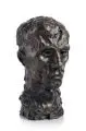 Joseph Fritz Zalisz, Porträtkopf des Steinmetzes Max Stürmer, 1923, Bronze, gegossen, schwarzbraun patiniert