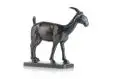 Edmund Otto-Eichwald, Stehende Ziege. Wohl 2. Viertel 20. Jh, Bronze, gegossen, braunschwarz patiniert
