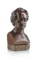 A. Zielbauer, Büste von Johann Wolfgang von Goethe, Um 1900, Bronze, gegossen, rotbraun patiniert
