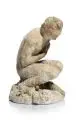 Felix Pfeifer, Hockender Pan, 1897, Gips, gegossen und gräulich gefasst