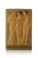 August Schreitmüller, August Schreitmüller, Drei weibliche Akte mit Säugling. Anfang 20. Jh, Wachs, gegossen und partiell farbig gefasst