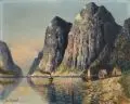 H. F. Elmblad, Hardanger Fjord, Öl auf Leinwand