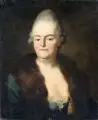 Anton Graff, (zugeschr.), Bildnis einer sächsischen Dame (Corona Schröter ?), Um 1770, Öl auf Leinwand