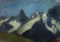 Gussy Hippold-Ahnert, Schweizer Alpenlandschaft bei Pontresina (?). Wohl um 1928