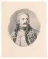 Alfred Diethe, Johann Adolph Freiherr von Thielmann ein Charakterbild aus der napoleonischen Zeit, 1869, Bleistiftzeichnung und Pinselzeichnung in Tusche auf gräulichem Papier nach H. von Petersdorff