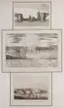 ? Klette, und weitere Stecher, Drei Darstellungen zur Zerstörung der Dresdner Elbbrücke 1813, Nach 1813, Radierungen und kolorierte Umrissradierung auf festem Papier