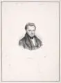 Christian Karl August Schieferdecker, Bildnis Dr. Carl Gustav Carus, 1844, Lithografie auf leichtem Karton