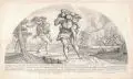 Nicolaus Mignard, Die katanischen Brüder / Perseus und Medusa, 1637, Radierungen auf Bütten nach Fresken von Annibale Carracci