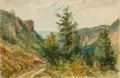 Sophus Ruge, Bei Vogelsang, Aquarell auf festem Karton