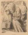 Ernst Barlach, An der Ostgrenze, 1913, Kreidelithografie auf gelblichem Werkdruckpapier
