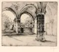 Peter von Halm, Rathaus in Marktbreit, Kaltnadelradierungen und ein Holzschnitt überwiegend auf feinem Bütten