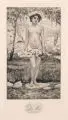 Bruno Héroux, Frühling, Wohl 1909, Radierung auf Kupferdruckpapier