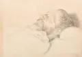 Ludwig von Hofmann, Der Künstler Richard Dreher auf dem Totenbett