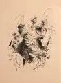 Robert Sterl, Sinfonie Volbach, 1928, Lithografie auf gelblichem "Holland"-Bütten