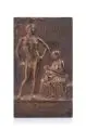 Peter Pöppelmann, Gedenkplakette zur Internationalen Hygieneausstellung in Dresden, 1911, Bronze
