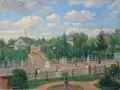 Emil Limmer, Formobstgarten von Arthur Pekrun (Stangestraße 2, Dresden-Weißer Hirsch), 1921, Öl auf Leinwand