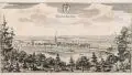 Caspar Merian, New Stadt Eberswalde, 1652, Kupferstich und Radierung auf Bütten