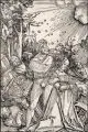 Hans Leonhard Schäufelein, Das Martyrium der Heiligen Katharina, Um 1510, Holzschnitt auf Bütten nach Albrecht Dürer