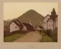Gustav Kampmann, Feierabend, Farblithografie auf glattem Papier