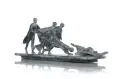 Wolfgang Friedrich, Blindensturz, nach Pieter Bruegel, 2016, Bronze, schwarz-grün patiniert