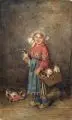 Katzenmutter by Rudolf Hirth Du Frênes, Wohl 1890, Öl auf Leinwand, sold Sep 2017