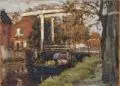 Arthur Feudel, Drei Ansichten von Katwijk, Holland, 1903-1911, Öl auf Malpappe