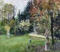 Philipp Franck, Frühling in einem Park am Wannsee, 1906, Öl auf Leinwand