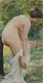 Max Pietschmann, Nach dem Bade (Weiblicher Akt mit Tuch)