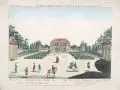 Johann Christoph Nabholz, Prospect des Churfürstlichen Pallais im grossen Garten zu Dresden, Um 1780, Kupferstich und Radierung auf Bütten, vollflächig kaschiert