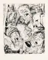 Max Beckmann, Die Gähnenden, 1918, Kaltnadel auf festem Bütten