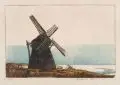 Windmühle by Siegfried Berndt, 1912, Farbholzschnitt von drei Stöcken auf festem Japan, sold Sep 2017