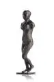 Joachim Dunkel, Stehender weiblicher Akt, Um 1960, Bronze, sandgegossen nach Wachsausschmelzung, dunkelbraun patiniert