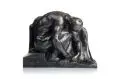 Lajos Lukácsy, Männlicher Akt, in sich versunken. Anfang 20. Jh, Bronze, gegossen, schwarzbraun patiniert