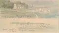 Oskar von Alvensleben, Dünen bei Sönderho auf Fanö (Fanø) / Der Thorsee bei Silkeborg / Höjerup (Højerup) und Rödvig (Rødvig) auf Seeland. 1887 /1888