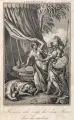 Charles Louis Schuler, Komme ich zeige dir den Mann den du suchest, Um 1820, Kupferstich auf wolkigem Papier