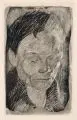 Frauenkopf by Käthe Kollwitz, 1905, Vernis mou auf Bütten, sold Jun 2017