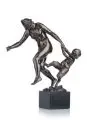 August Schreitmüller, Bacchantin mit Satyrknaben, Wohl 1912, Bronze, gegossen, schwarzbraun patiniert