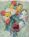 Fritz Max Hofmann-Juan, Tulpenstrauß, 1919, Öl auf Leinwand