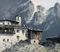 Hans Hösch, Alpenlandschaft in Tirol 1. H. 20. Jh, Öl auf Leinwand
