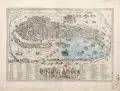 P. Bachel, Venetia, Um 1600, Kupferstich auf Bütten mit Wasserzeichen (Wappen mit Lilien und Schrift), wohl später teilkoloriert