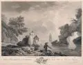 Isidore-Stanislaus-Henri Helman, Les Pêcheurs Fortunés, Kupferstich auf Bütten mit Wasserzeichen (nicht identifiziert) nach einem Gemälde von Joseph Vernet