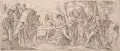 Giuseppe Maria Mitelli, Die Kreuztragung Christi, 1650-1674, Radierung auf Bütten nach einem Gemälde von Paolo Veronese