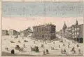 Georg Balthasar Probst, und andere Stecher, Acht Guckkastenblätter von Venedig, Padua und Palermo. 18. Jh, Kupferstiche auf Bütten