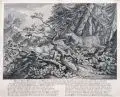 Johann Elias Ridinger, Weisser Dam Hirsch und die Hündin