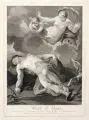 Antoine-Louis Romanet, Mort d'Adonis, Kupferstich auf kräftigem Papier nach einem Gemälde von Johann Kupetzky